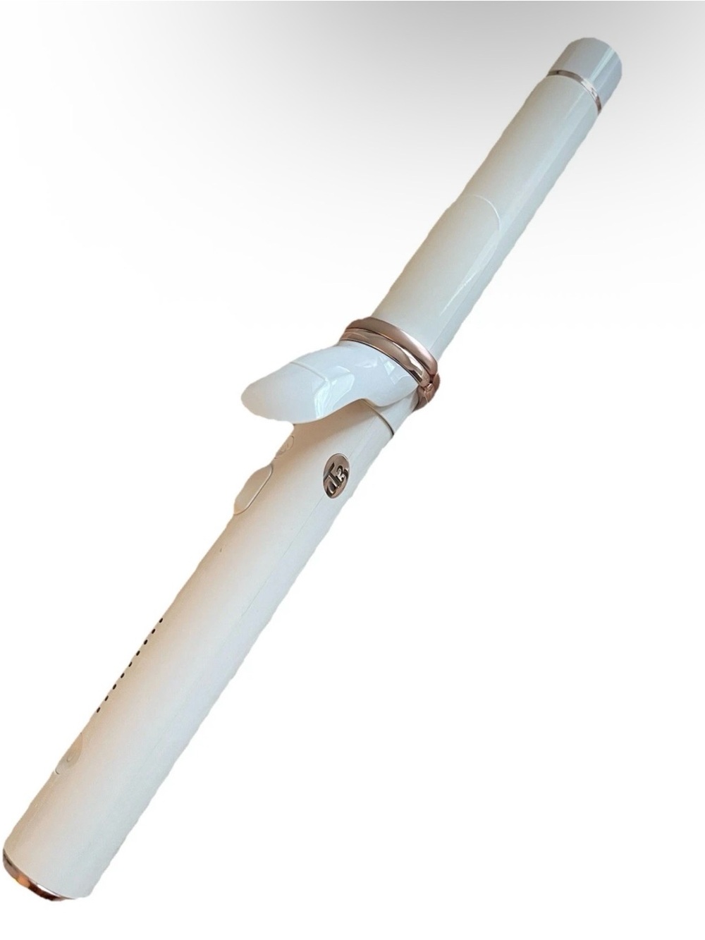 T3 CurlWrap 1.25” Automatic Rotating Curling Iron White Rose Gold 76680